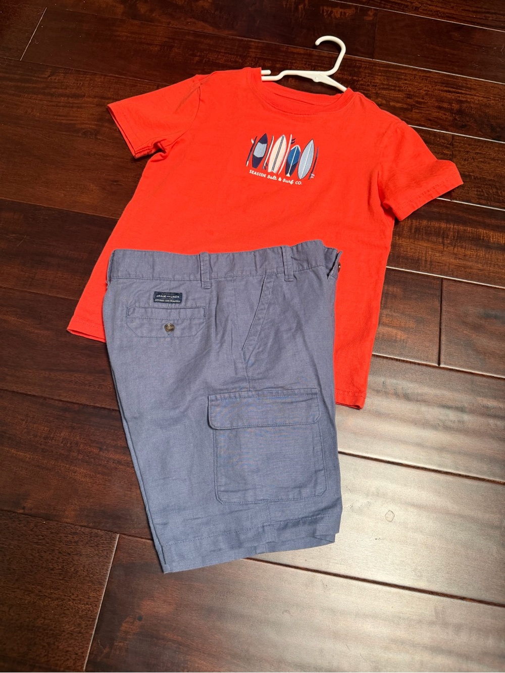 Janie and Jack French Blue cargo Shorts boys size 7